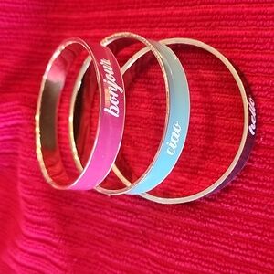 Gymboree kids bangles in 3 languages